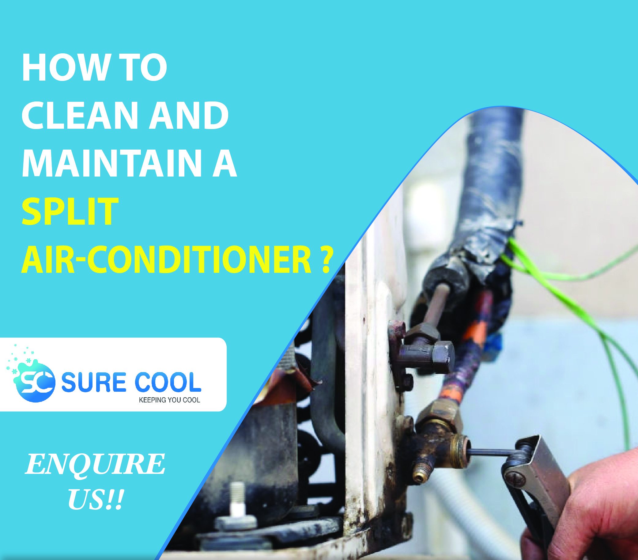 how to clean Split aircon