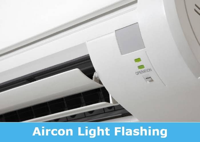 aircon light flashing