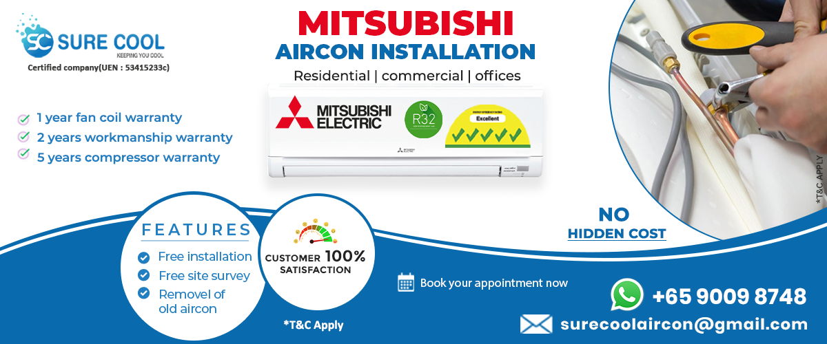 Mitsubishi aircon installation