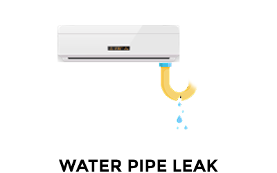 aircon water pipe leak