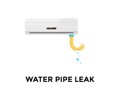 Aircon repair - Water pipe leak-1