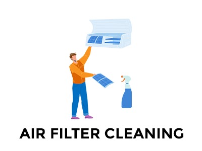 Air filter cleaning